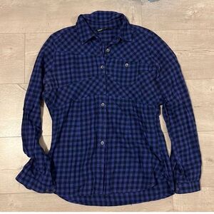 Woolrich purple plaid shirt